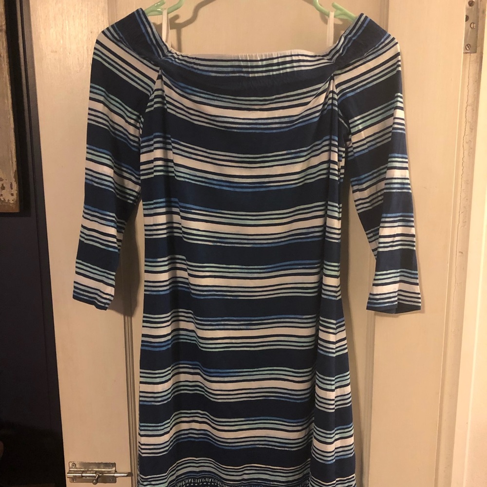 Lilly Pulitzer Lauren’s off the shoulder dress